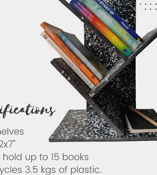 Book Shelf || Recycled plasstic and fabric